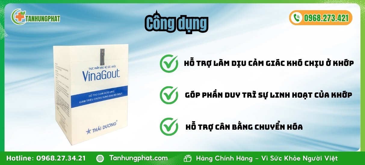 Công dụng của VINA GOUT