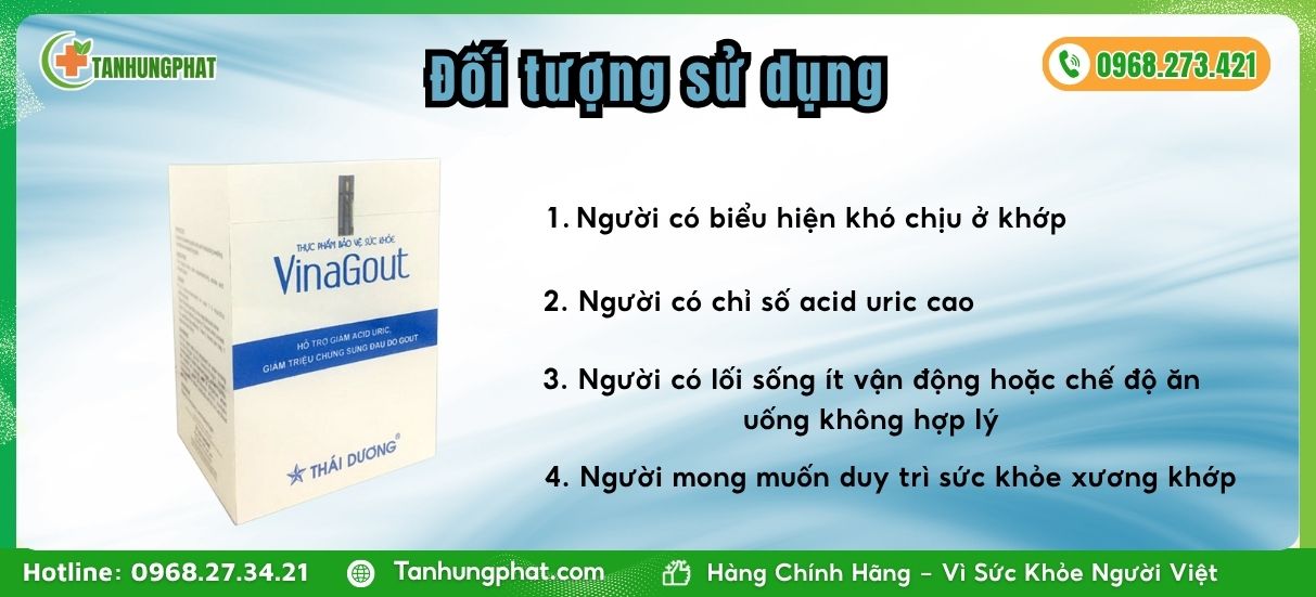 Đối tượng sử dụng VINA GOUT