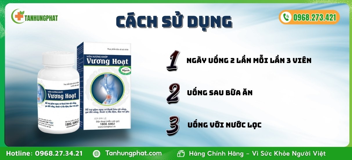Cách sử dụng Vương Hoạt