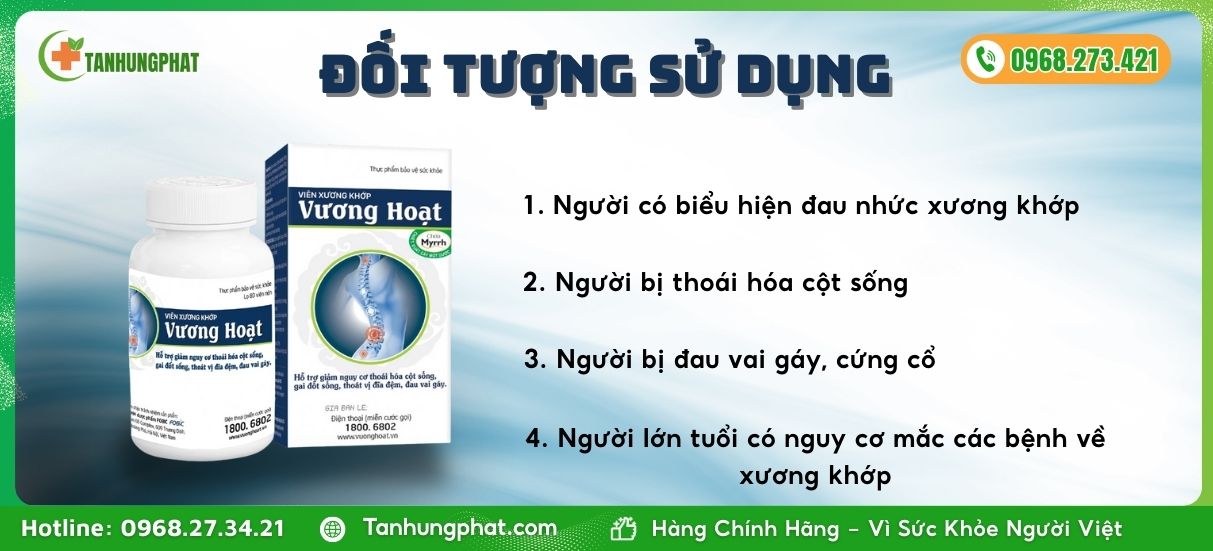 Đối tượng sử dụng Vương Hoạt