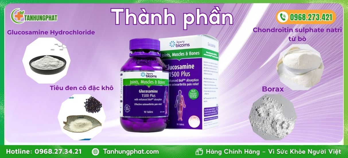 Henry Blooms Glucosamine 1500 Plus