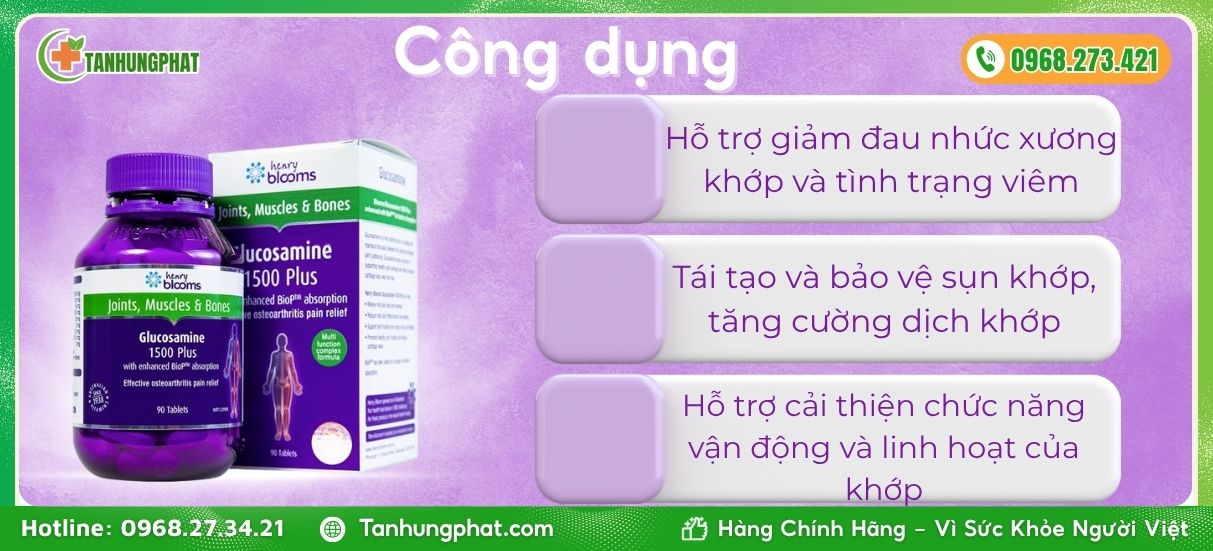 Henry Blooms Glucosamine 1500 Plus