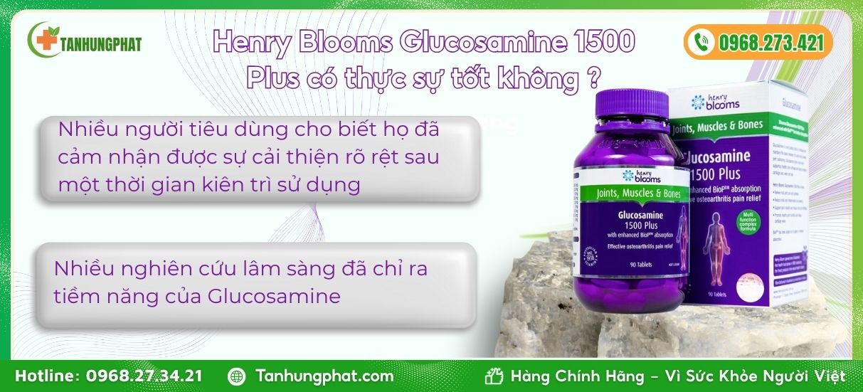 Henry Blooms Glucosamine 1500 Plus