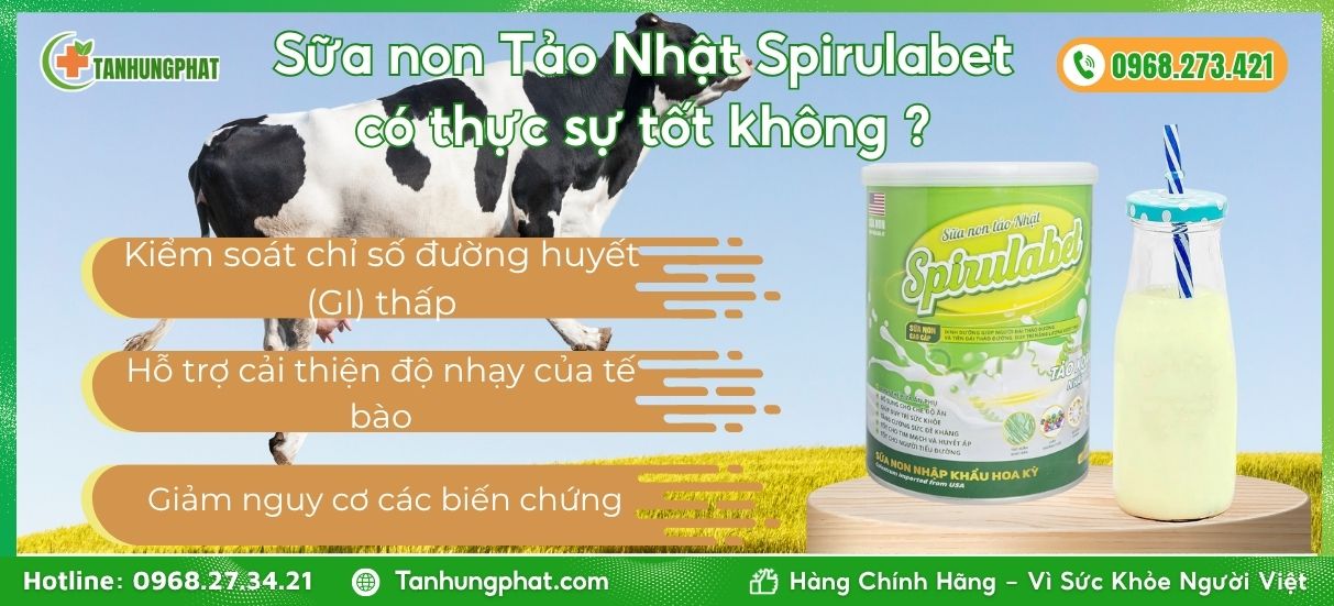 Sữa non Tảo Nhật Spirulabet