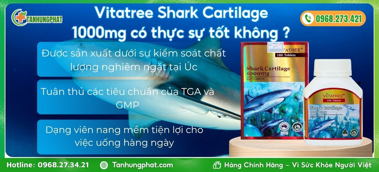 Vitatree Shark Cartilage 1000mg