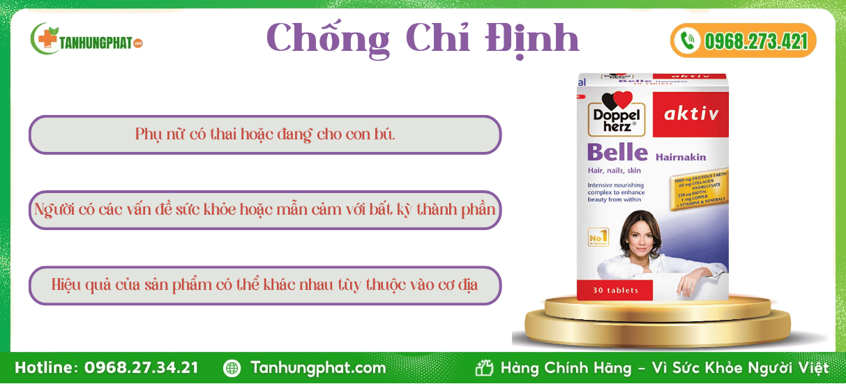 Chống Chỉ Định Viên Uống Belle Hairnakin