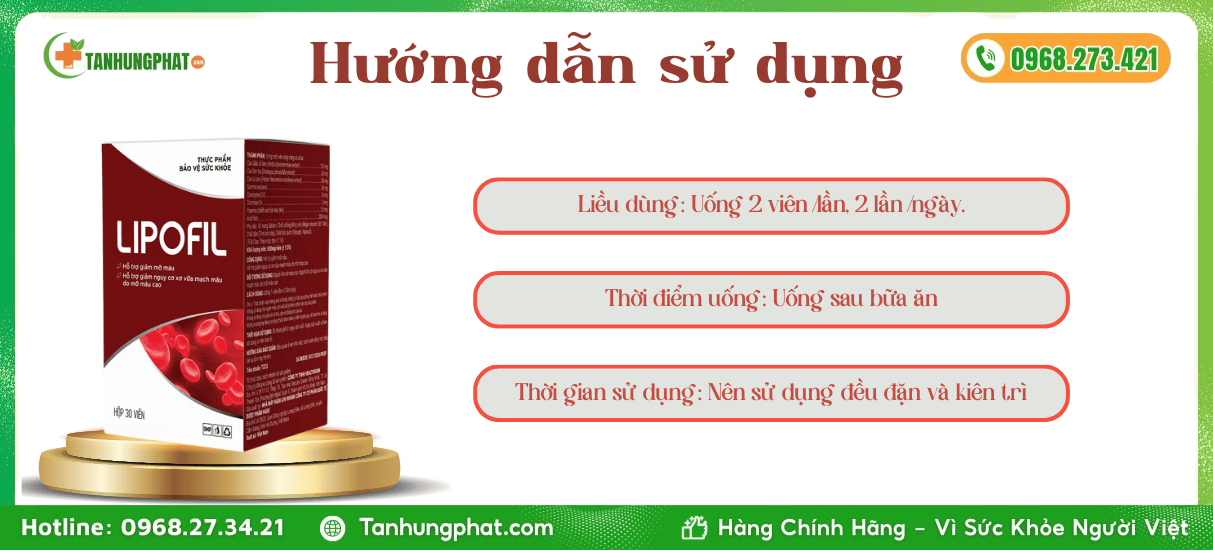 Hướng dẫn sử dụng Lipofil