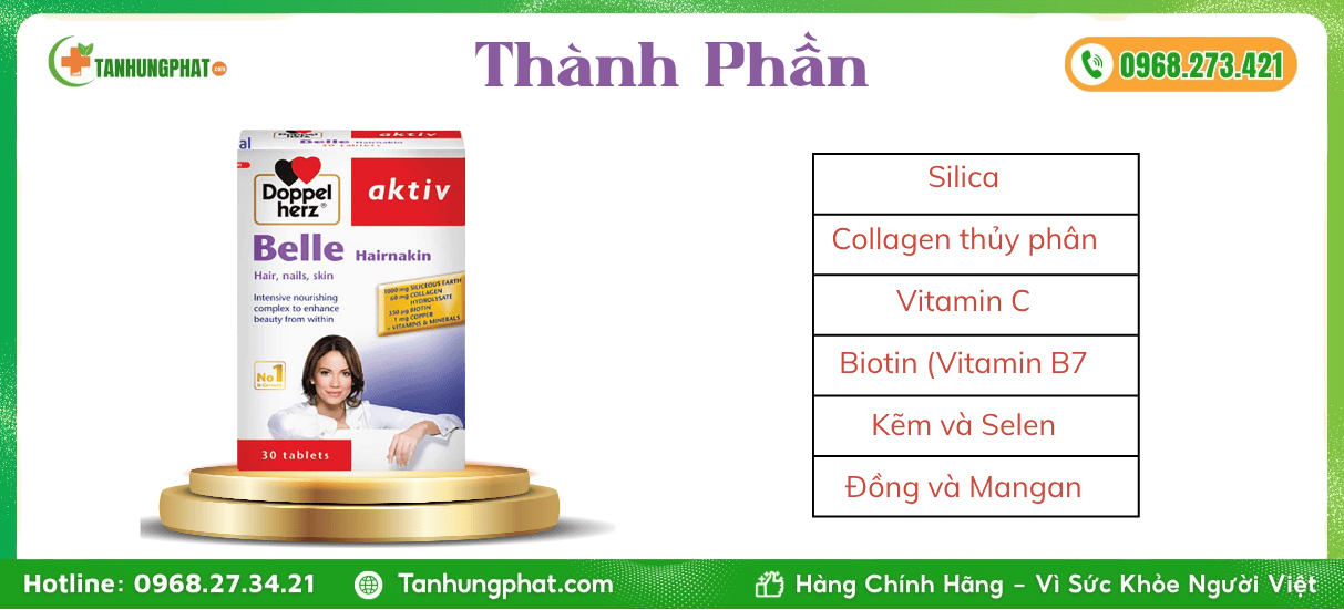 Thành Phần Belle Hairnakin