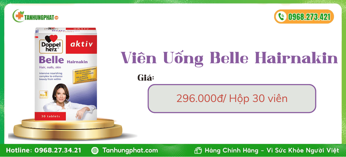 Viên Uống Belle Hairnakin giá bao nhiêu