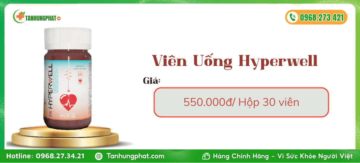 Viên Uống Hyperwell giá bao nhiêu
