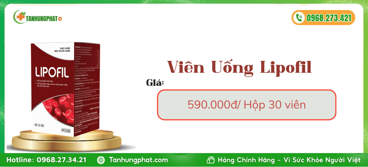 Viên uống Lipofil giá bao nhiêu 
