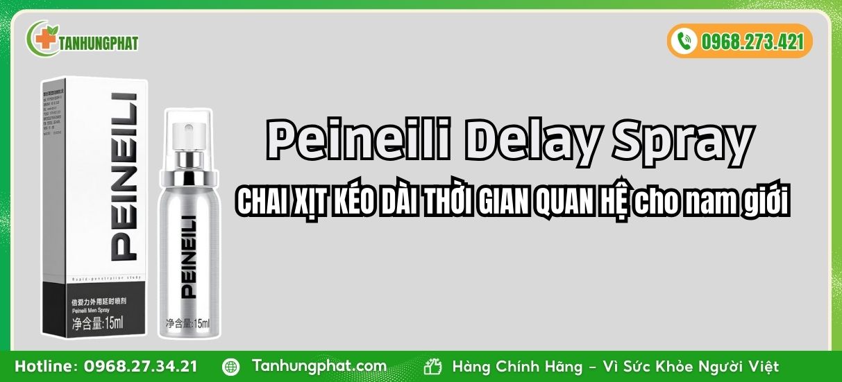 Chai xịt Peineili Delay Spray kéo dài thời gian bền bỉ cho nam giới
