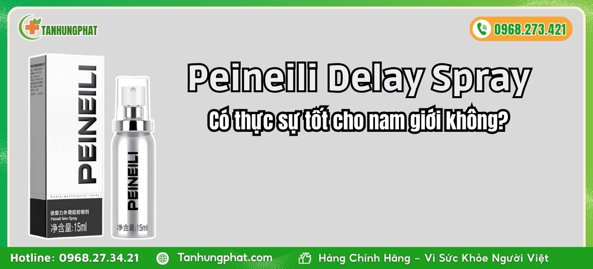 Chai xịt Peineili Delay Spray kéo dài thời gian bền bỉ cho nam giới