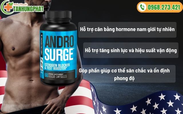 Công dụng của viên uống Androsurge đối với nam giới