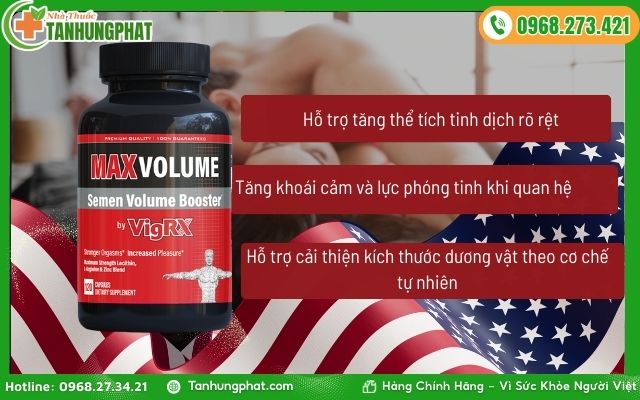 Công dụng của Max Volume với sinh lý nam giới