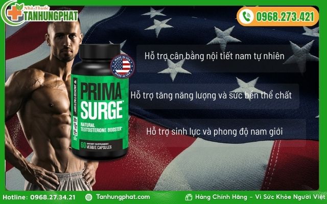 Công Dụng Của Primasurge Với Sinh Lực Và Thể Lực Nam Giới