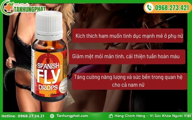 Công dụng của nước uống Spanish Fly Drops