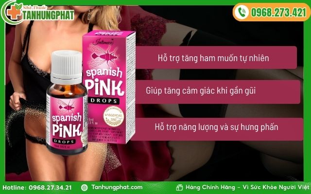 Công dụng của Spanish Pink Drops với nam và nữ