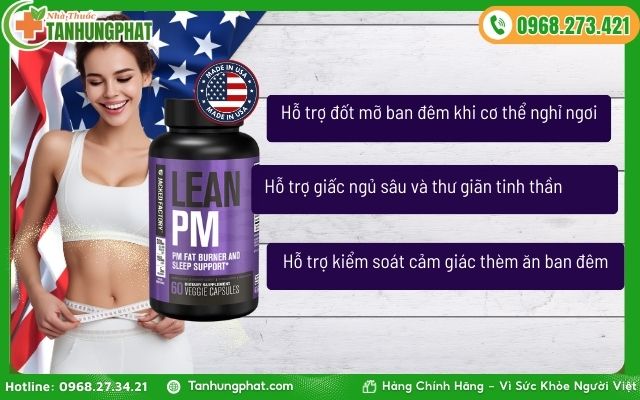 Lean PM Night Time Fat Burner & Sleep Aid có tác dụng gì?