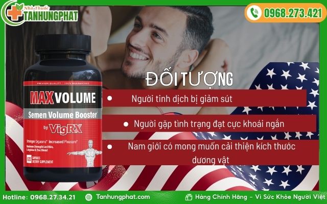 Những đối tượng nào phù hợp nên dùng viên uống Max Volume?