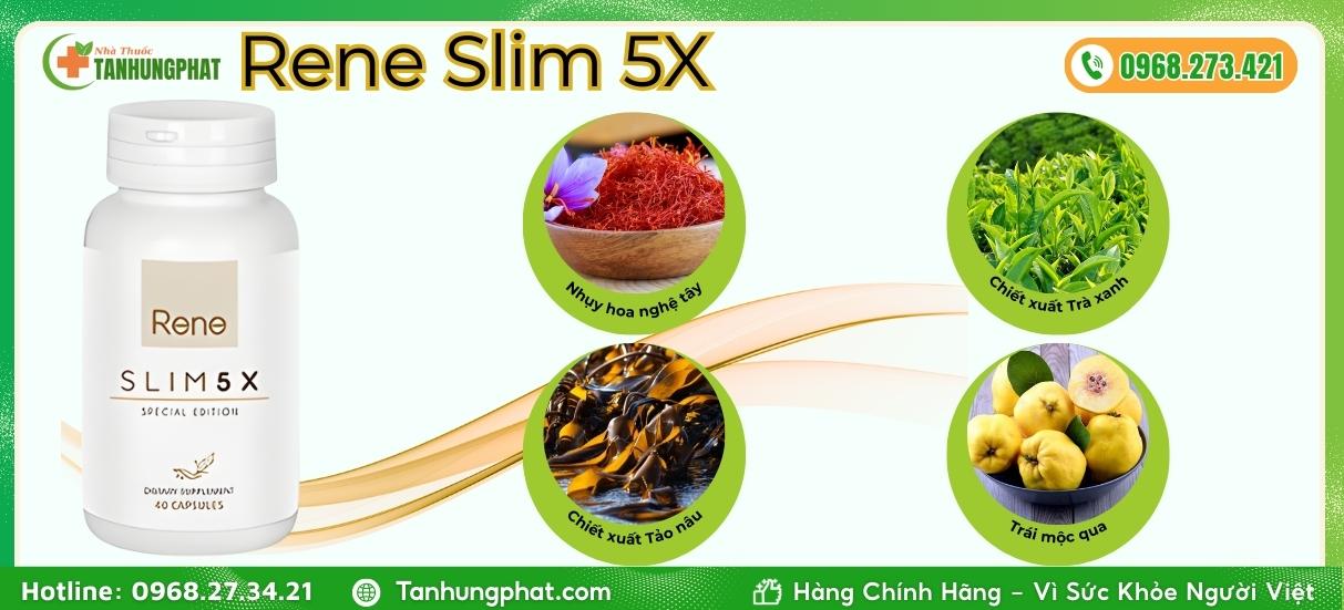 Phân tích thành phần tinh túy trong Rene Slim 5X