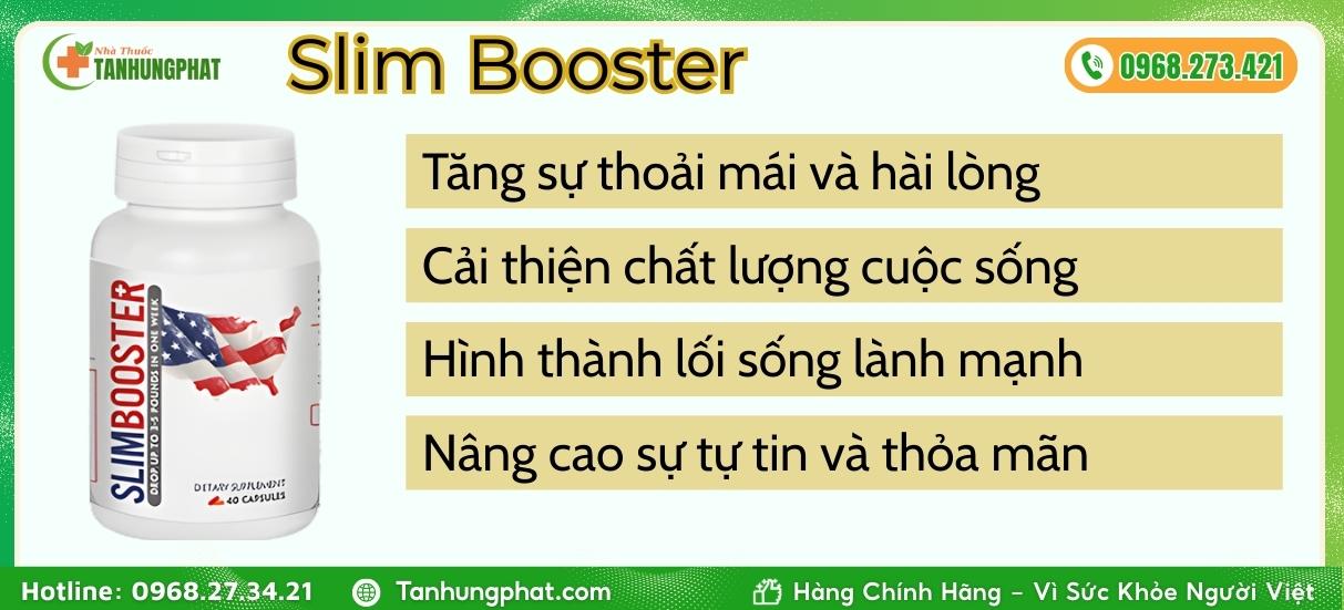 Lợi ích khi sử dụng Slim Booster đối với sức khỏe và sự tự tin