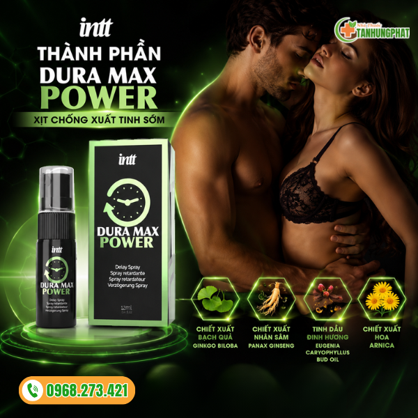 Thành phần của Dura Max Power Delay Spray 12ml
