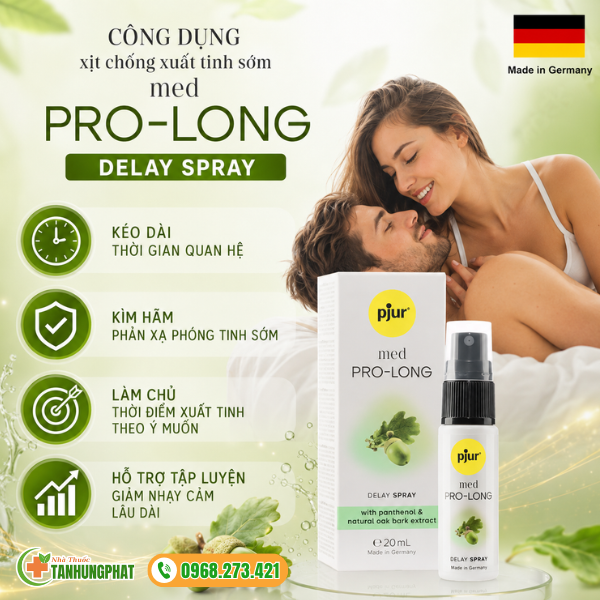 Công dụng của med PRO-LONG Delay Spray
