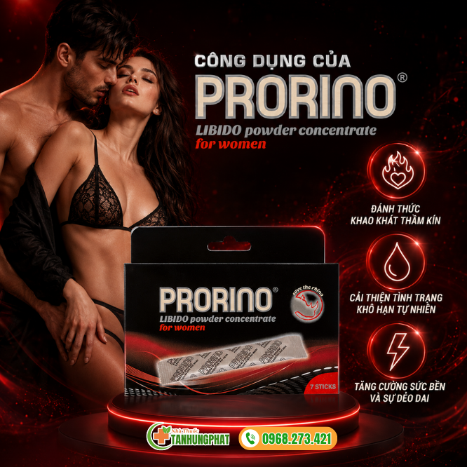 Công dụng của Prorino Libido Powder For Women 7 gói