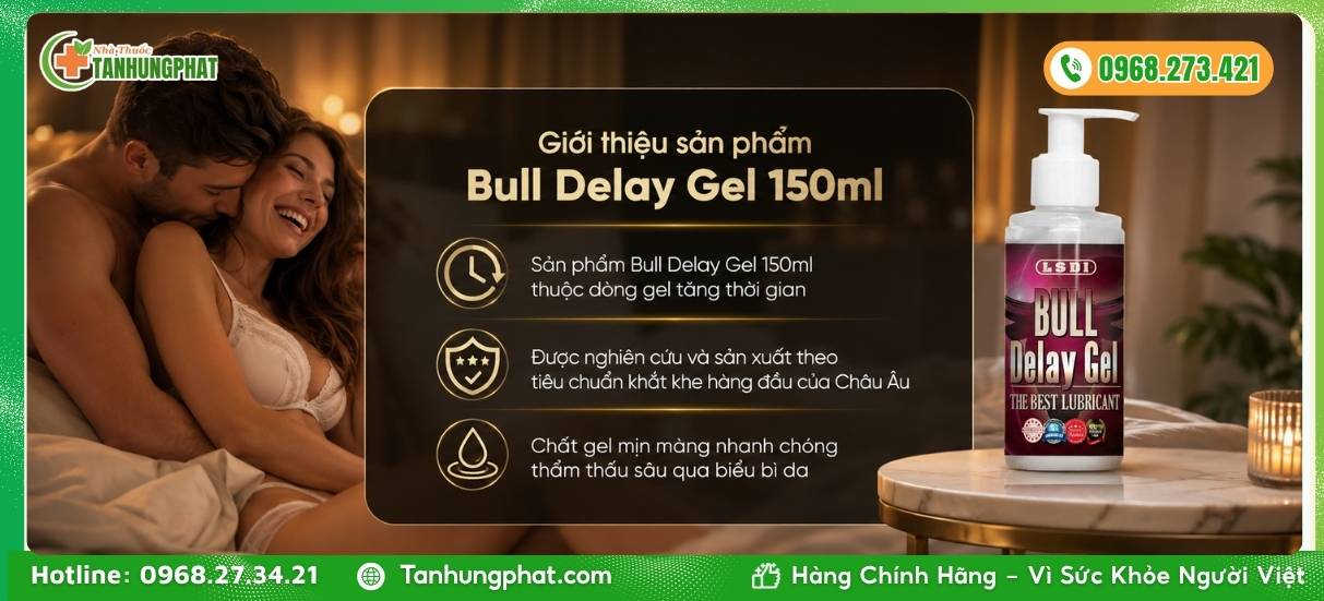 Giới thiệu sản phẩm Bull Delay Gel 150ml