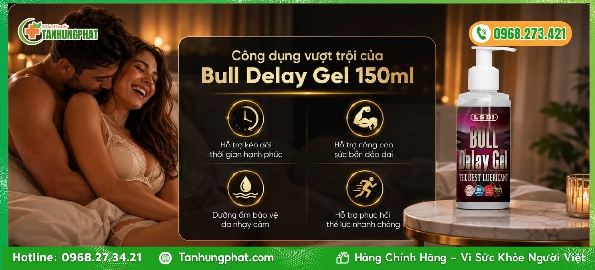 Công dụng vượt trội của Bull Delay Gel 150ml