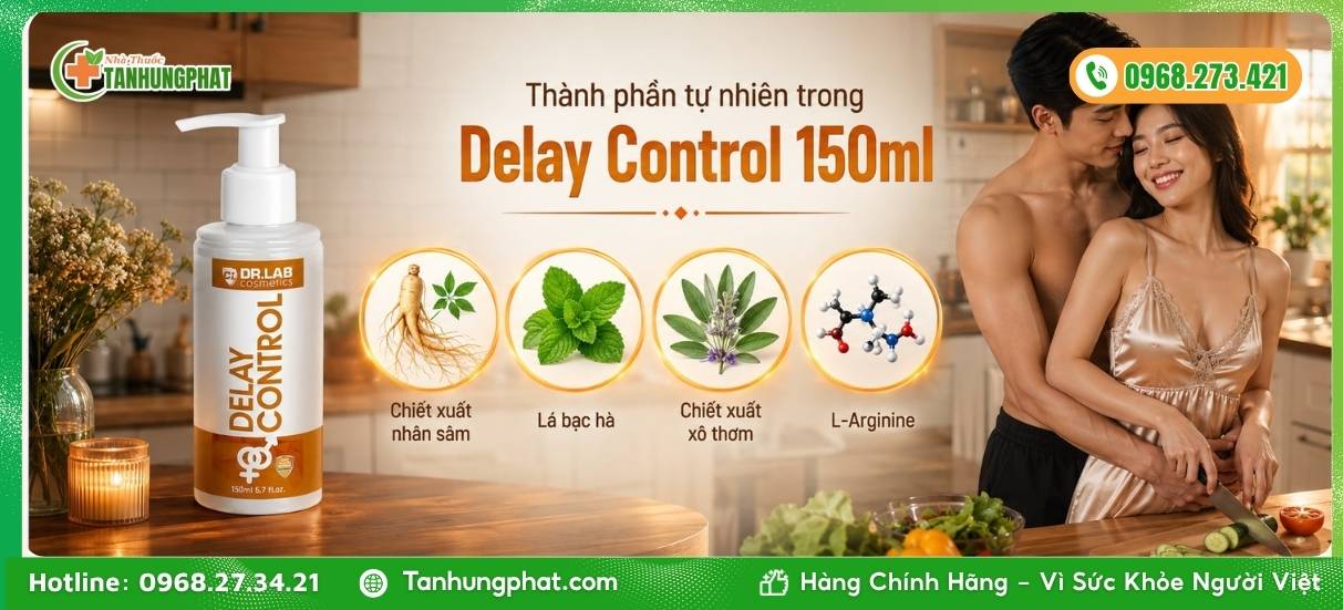 Thành phần tự nhiên trong Delay Control 150ml