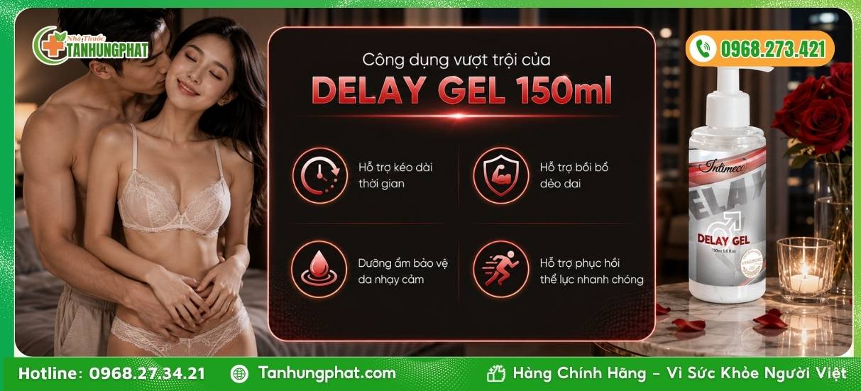 Công dụng vượt trội của Delay Gel 150ml
