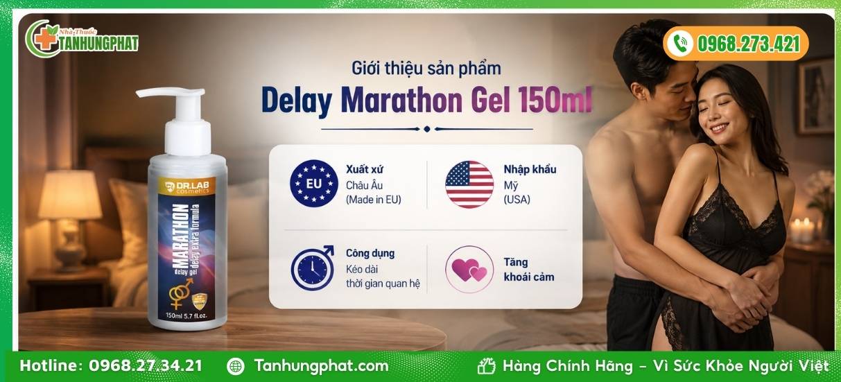 Giới thiệu sản phẩm Delay Marathon Gel 150ml
