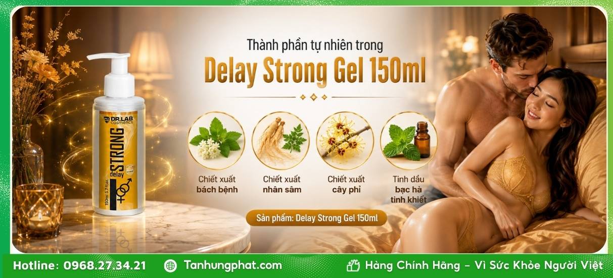 Thành phần tự nhiên trong Delay Strong Gel 150ml