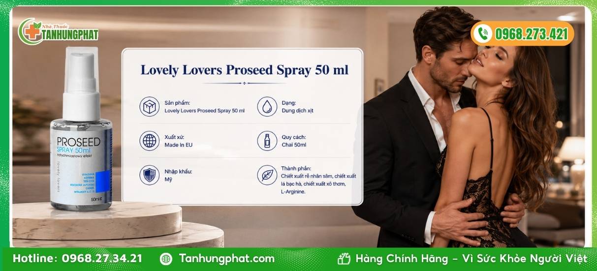 Giới thiệu sản phẩm Lovely Lovers Proseed Spray 50 ml