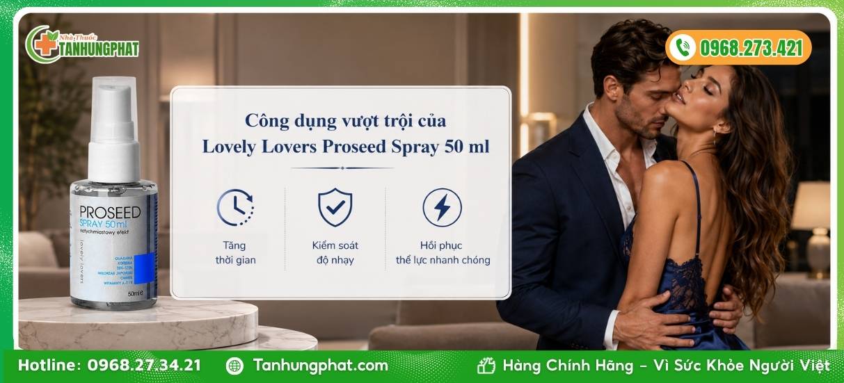 Công dụng vượt trội của Lovely Lovers Proseed Spray 50 ml