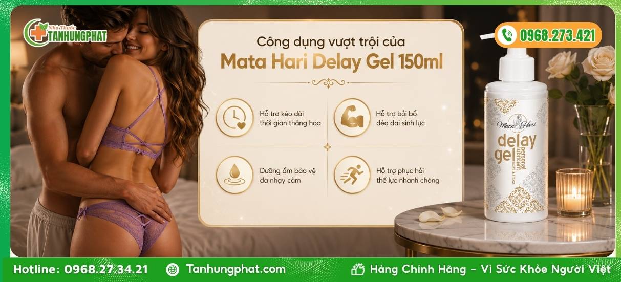 Công dụng vượt trội của Mata Hari Delay Gel 150ml