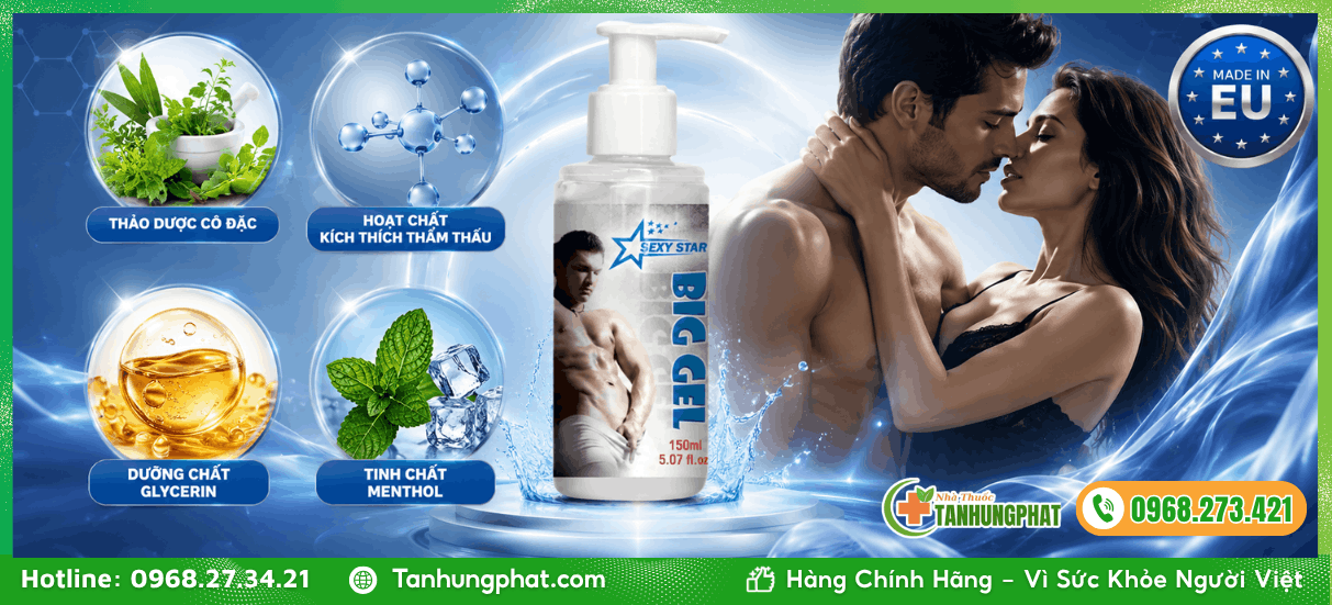 Thành phần tự nhiên có trong Big Gel 150ml