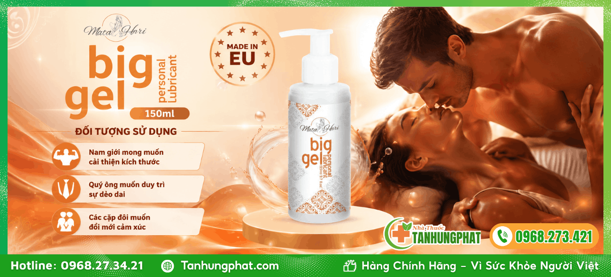 Đối tượng sử dụng Big Gel Personal Lubricant 150ml