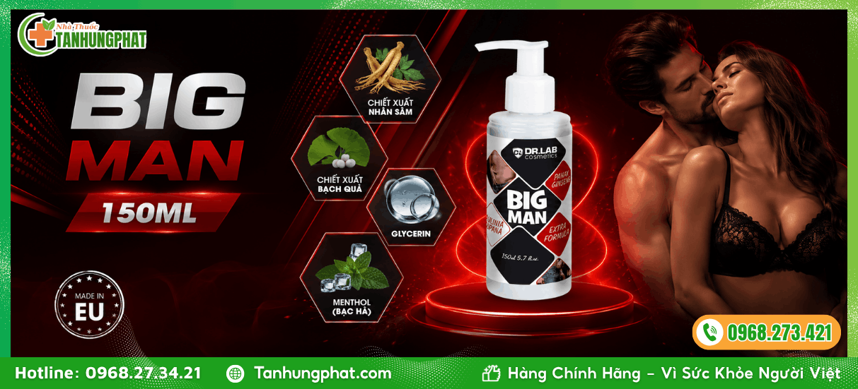 Thành phần của Big Man 150ml