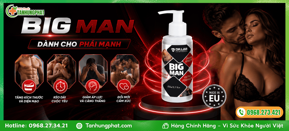 Đối tượng sử dụng Big Man 150ml