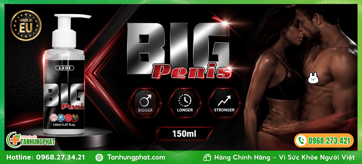 Thông tin về sản phẩm Big Penis 150ml nhập khẩu chính hãng EU