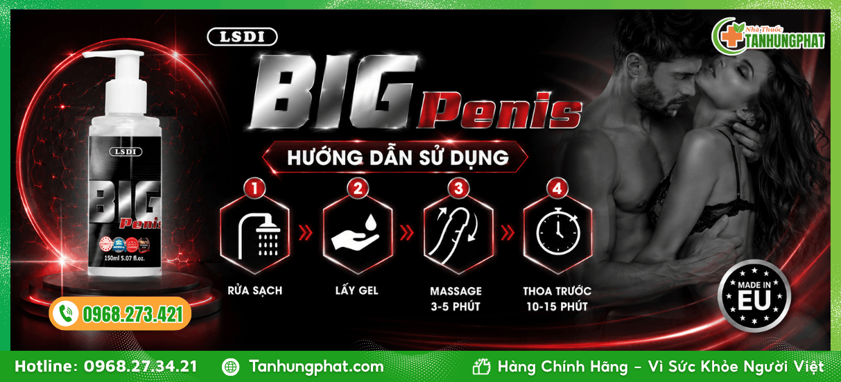 Hướng dẫn sử dụng Big Penis 150ml đạt hiệu quả tốt nhất