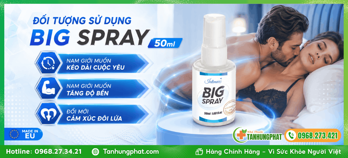 Đối tượng nào nên dùng xịt tăng kích thước dương vật Big Spray 50ml