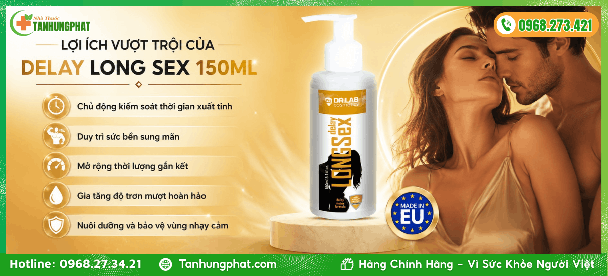 Lợi ích vượt trội của Delay Long Sex 150ml