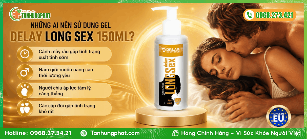 Những ai nên sử dụng gel Delay Long Sex 150ml?