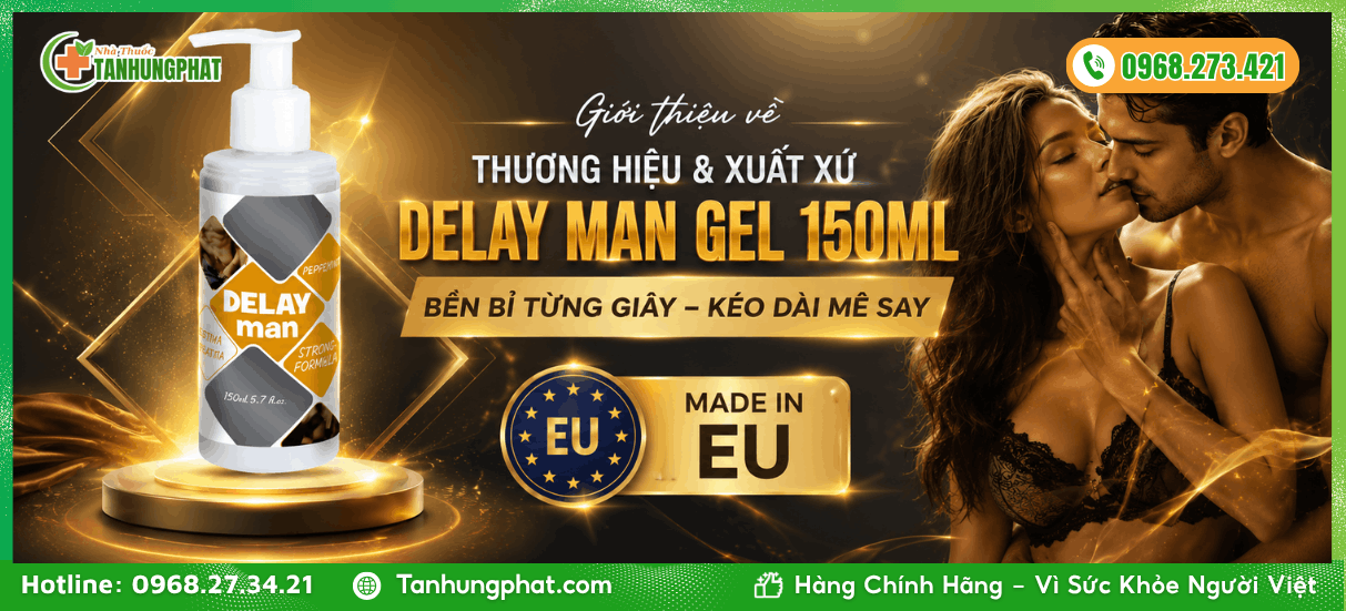 Giới thiệu về thương hiệu và xuất xứ Delay Man Gel 150ml