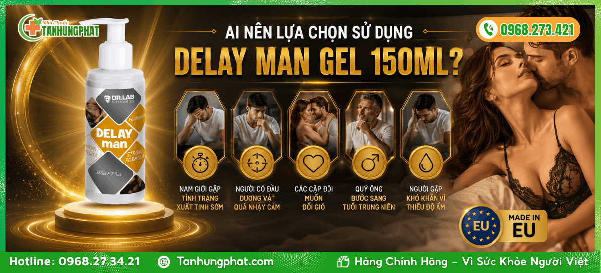 Ai nên lựa chọn sử dụng Delay Man Gel 150ml?