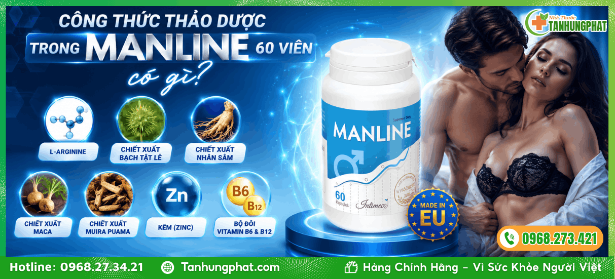 Công thức thảo dược trong Manline 60 viên có gì?